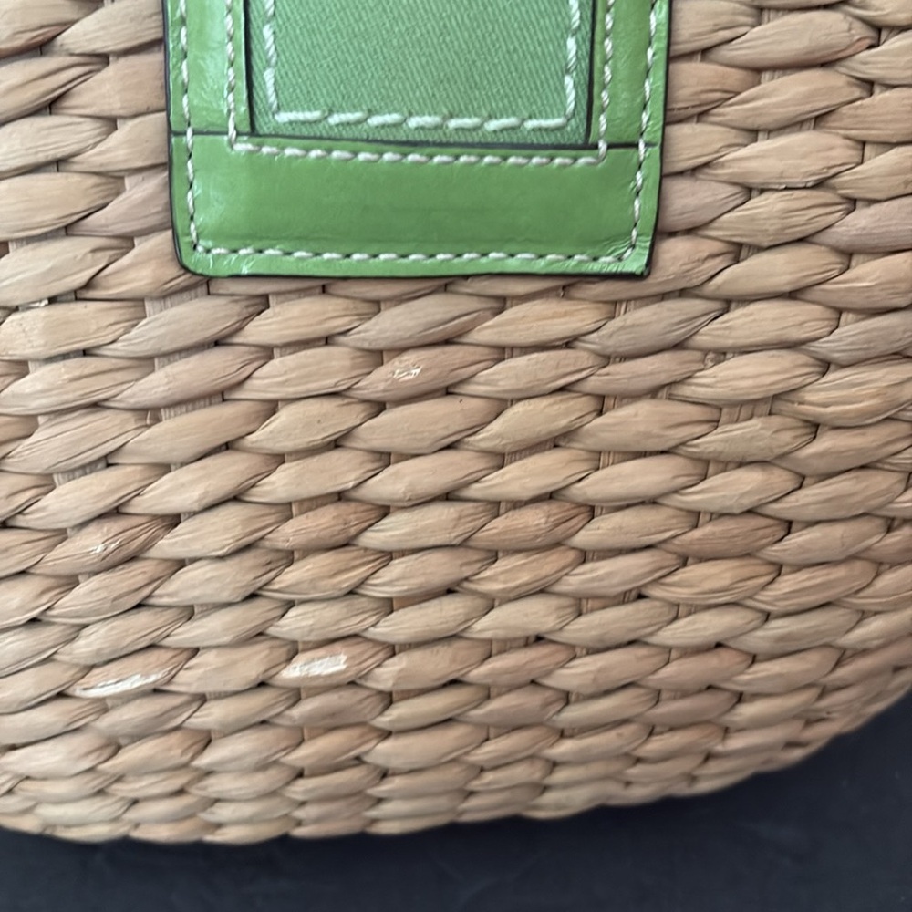 Limited Edition Coach Legacy straw leather handbag large like new condition - Picture 7 of 12